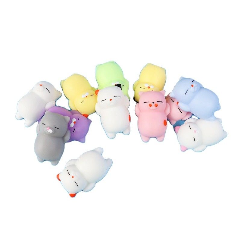 OEM कारखाने कस्टम पशु विरोधी तनाव पतला निचोड़ खिलौने मजेदार खिलौने मिनी Mochi Squishy खिलौना