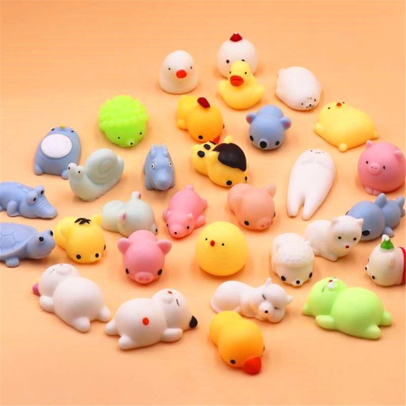 OEM कारखाने कस्टम पशु विरोधी तनाव पतला निचोड़ खिलौने मजेदार खिलौने मिनी Mochi Squishy खिलौना