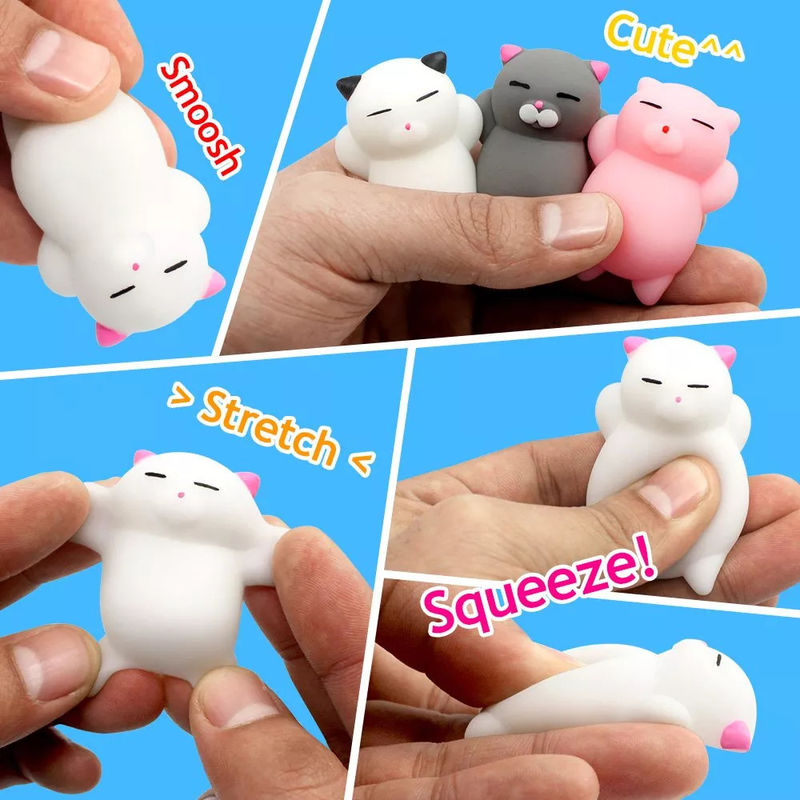 OEM कारखाने कस्टम पशु विरोधी तनाव पतला निचोड़ खिलौने मजेदार खिलौने मिनी Mochi Squishy खिलौना
