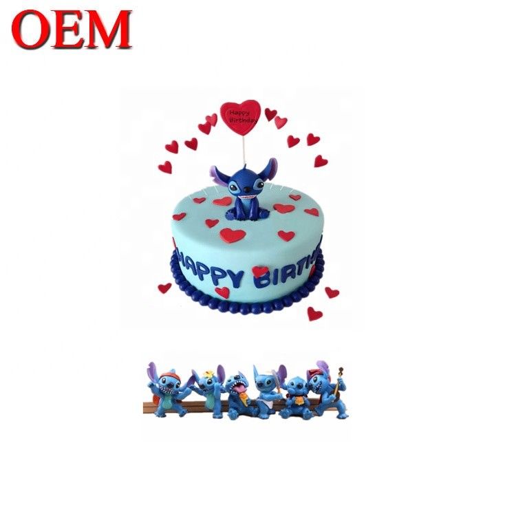 अनुकूलित जापान क्लासिक पात्र जन्मदिन केक टॉपर सेट OEM एक्शन फिगर केक टॉपर फैक्टरी