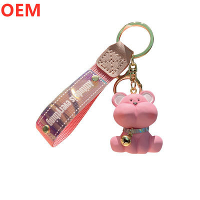 कस्टम 3 डी पीवीसी प्लास्टिक कार्टून Keychain OEM डिजाइन प्यारा मिनी प्लास्टिक Keychain