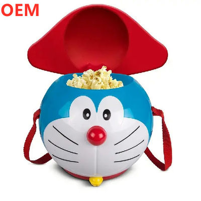 OEM कस्टम नई शैली 3D प्यारा कार्टून प्लास्टिक पॉपकॉर्न बाल्टी