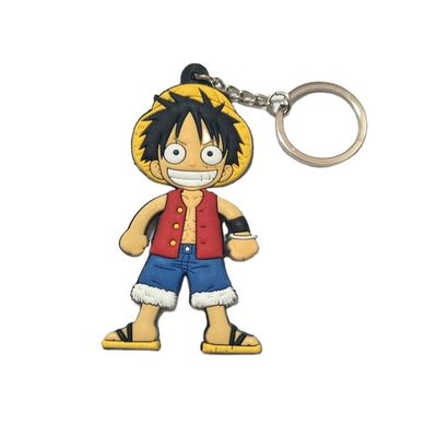 कस्टम एनीमे Keychain पीवीसी लटकन सामान कार्टून Key Ring Keychain खिलौना बनाने