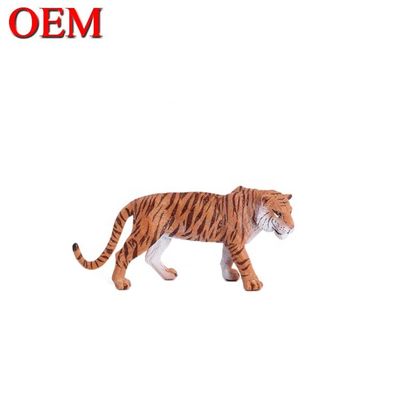 कस्टम शिक्षा खिलौने OEM राल पीवीसी पशु आकृति खिलौने बाघ OEM पीवीसी खिलौना